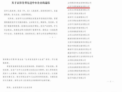 贺：世界杯信誉买球被省政府评为全省先进中小企业！